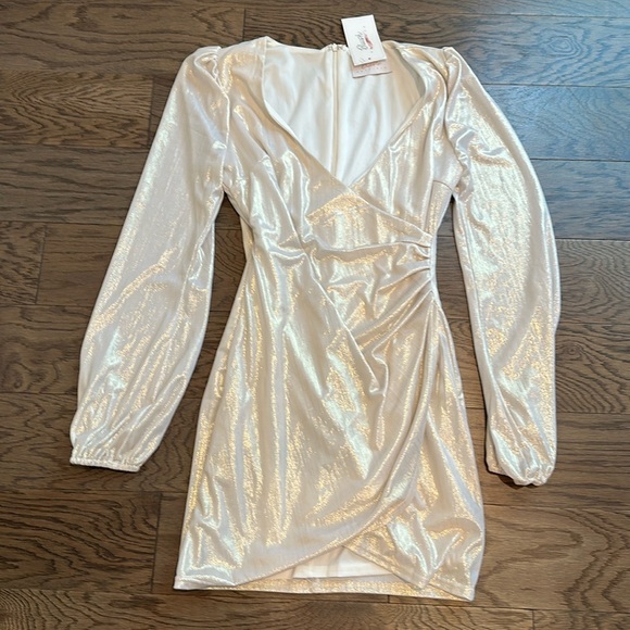 Blush Boutique White / Cream Dress size Medium - Picture 2 of 5